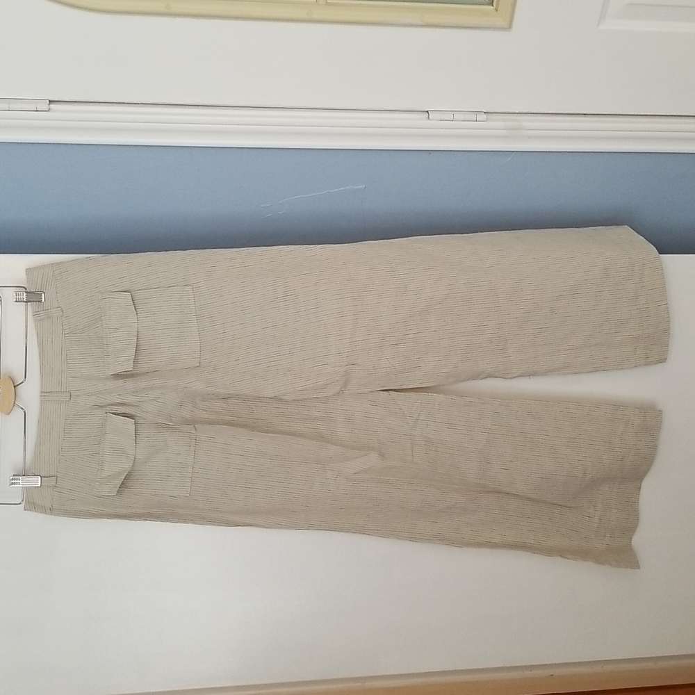 Victoria Secret Vintage London Jean Marisa Fit Linen Pants size 8 NWOT - Picture 5 of 7